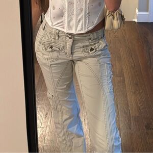 Garage Clothing Avril Low Rise Cargo Flare Pant